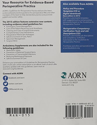 Guidelines for Perioperative Practice 2015 Edition by Ed. Conner, Ramona