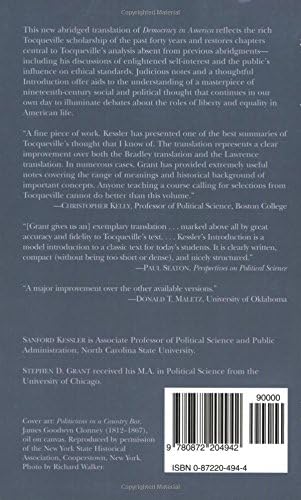 Democracy in America (Hackett Classics) by Alexis De Tocqueville