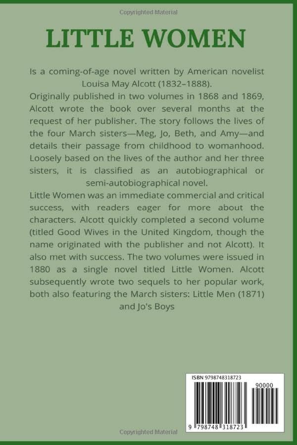 Little Women: The Original 1868 Edition with 200 Illustrations (A Classic Novel Of Louisa May Alcott) by Louisa May Alcott