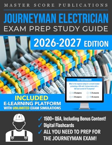 Journeyman Electrician Exam Prep Study Guide: All-in-one Handbook to Pass the Test with Confidence by MS Publications