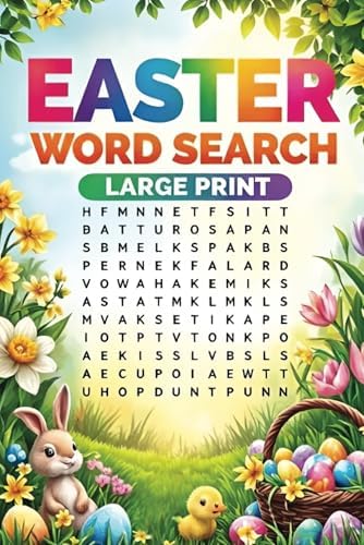 Easter Word Search Book: Spring Themed Large Print Puzzles for Seniors and Adults by Louby Lion Books