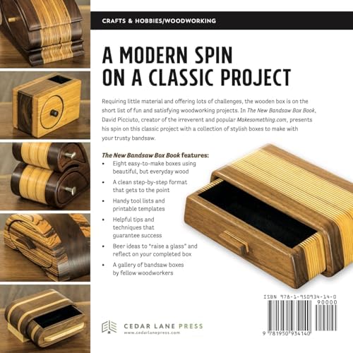 The New Bandsaw Box Book: Techniques & Patterns for the Modern Woodworker by David Picciuto