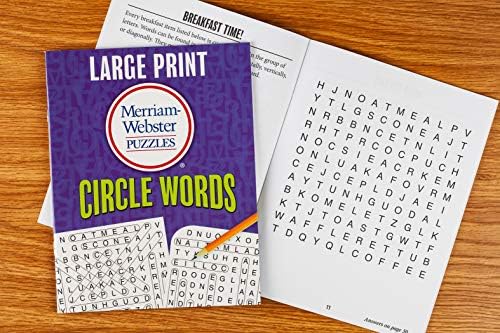 Large Print Merriam-Webster Puzzles 10 Booklet Set (Brain Games Large Print) by Publications International Ltd.