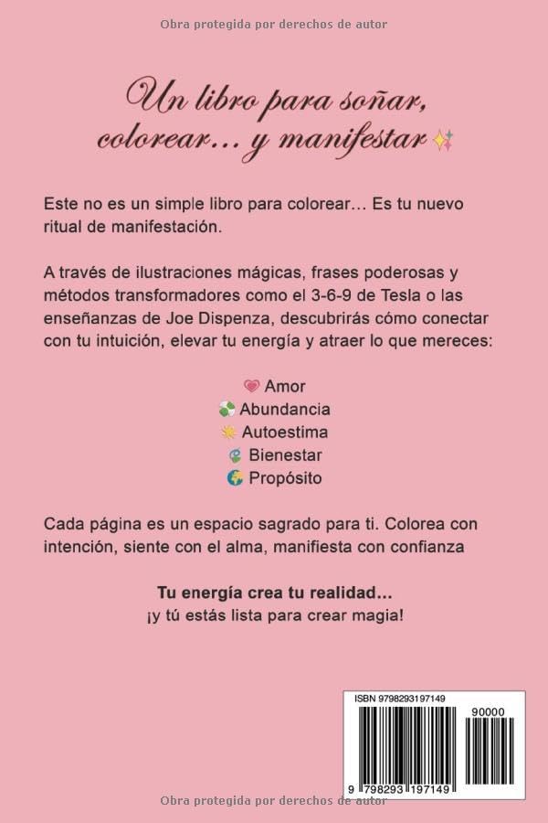 Manifiesta Coloreando: Un libro para atraer abundancia, amor y la vida de tus sueños. (LEY DE ATRACCIÓN PARA MUJERES) (Libros sobre la Ley de la Atracción para Mujeres) (Spanish Edition) by Jazmín Duarte