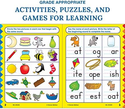 Carson Dellosa All the Skills for First Grade Workbook, Addition, Subtraction, Writing Practice, Phonics, and Reading for 1st Graders, Classroom or Homeschool Curriculum (Volume 4) by Carson Dellosa Education