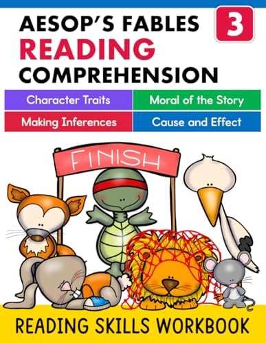 3rd Grade Reading Comprehension Skills and Strategies Practice Workbook: Fables of Aesop Third Grade Reading Passages and Activities Short Stories with Questions (Comprehension Builders) by J. Ecochardt