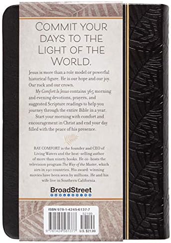 My Comfort Is Jesus: 365 Daily Devotions for Morning and Evening (Faux Leather) – Encouraging Daily Devotions, Perfect Gift for Birthdays, Holidays, and More by Ray Comfort