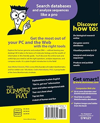 Bioinformatics For Dummies (For Dummies Series) by Jean-Michel Claverie