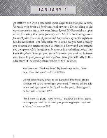 Jesus Calling, Textured Gray Leathersoft, with Full Scriptures: Enjoying Peace in His Presence (A 365-Day Devotional) by Sarah Young