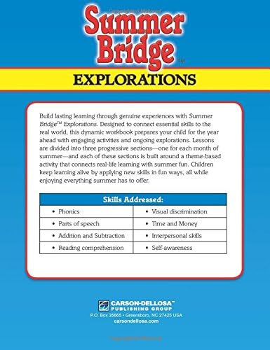 Summer Bridge Explorations, Grades 1 - 2 by Summer Bridge Activities