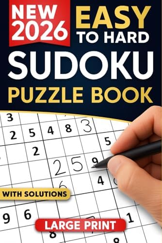 Sudoku Puzzles for Adults: A Book with Two Puzzles per Page From Easy to Hard with Full Solutions (Large Print Soduku Books for adults) by Kacs Services