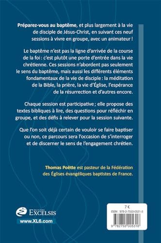 Préparation au baptême: Pour poser les fondements d’une vie de disciple du Christ by THOMAS POËTTE