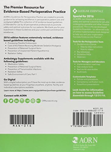 Guidelines for Perioperative Practice 2016 by AORN