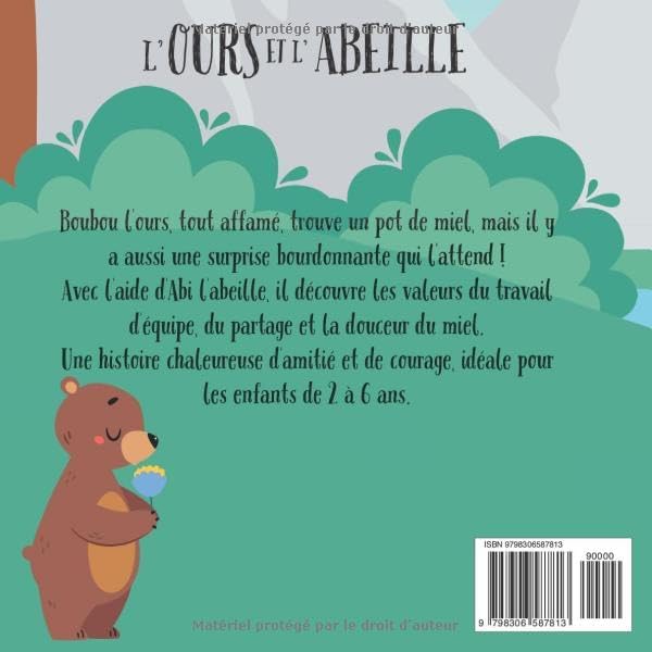 L'ours et l'abeille: Livre pour enfants en français, 2-6 ans (French Edition) by Karelle Vézina