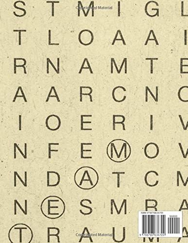 Easy Large Print Positive Word Search For Seniors: Classic Jumbo Word Find Game Activity Book With Optimistic Inspirational Words, Stress Relief For ... Travel Game 8.5" x 11" DuribleMatte Cover by Left Coast Puzzle Company