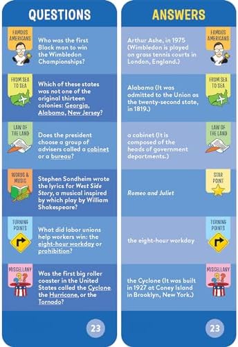 Brain Quest America Smart Cards Revised 4th Edition (Brain Quest Smart Cards) by Workman Publishing