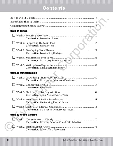 Evan-Moor Daily 6-Trait Writing, Grade 8 Teacher Edition by Evan-Moor Educational Publishers