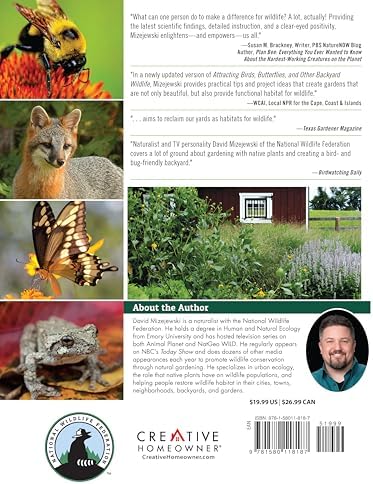 National Wildlife Federation(R): Attracting Birds, Butterflies, and Other Backyard Wildlife, Expanded Second Edition (Creative Homeowner) 17 Projects & Step-by-Step Instructions to Give Back to Nature by David Mizejewski