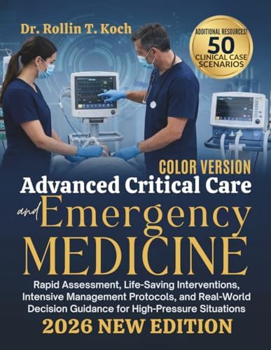 Advanced Critical Care and Emergency Medicine 2026: Rapid Assessment, Life-Saving Interventions, Intensive Management Protocols, and Real-World Decision Guidance for High-Pressure Situations by Dr. Rollin T. Koch