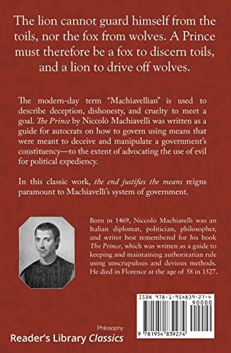 The Prince (Reader's Library Classics) by Niccolò Machiavelli