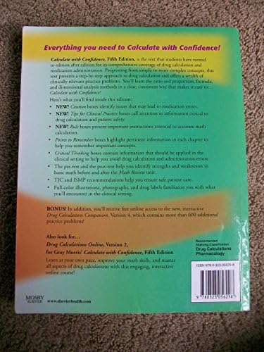 Calculate with Confidence by Deborah C. Morris RN BSN MA LNC