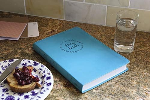 NIV, Value Thinline Bible, Large Print, Leathersoft, Teal, Comfort Print by Zondervan