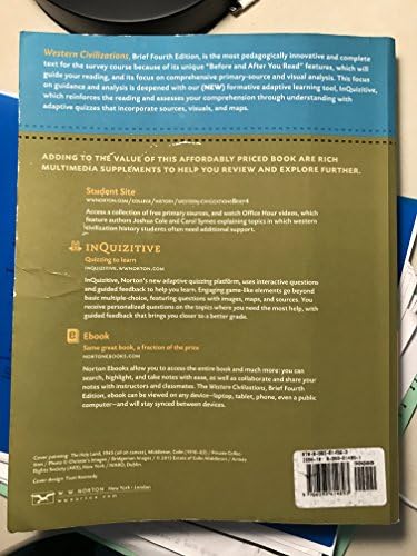 Western Civilizations: Their History & Their Culture (Brief Fourth Edition) (Vol. 2) by Joshua Cole