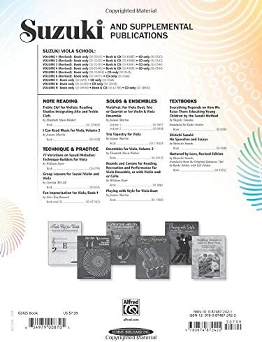 Suzuki Viola School, Vol 2: Viola Part by Alfred Music