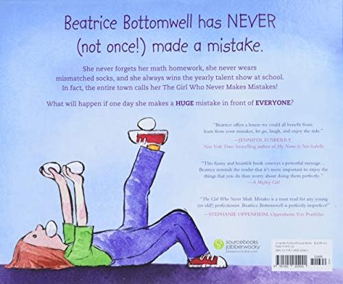 The Girl Who Never Made Mistakes: A Growth Mindset Book for Back to School for Kids by Mark Pett