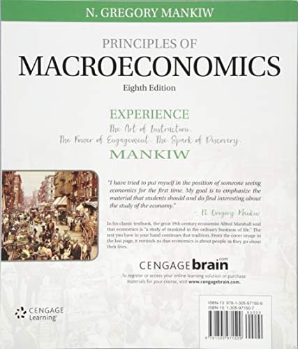 Principles of Macroeconomics (MindTap Course List) by N. Mankiw