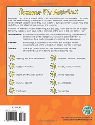 Summer Fit, Fourth - Fifth Grade (Summer Fit-preparing Children Mentally-physically-socially) by Kelly Terrill