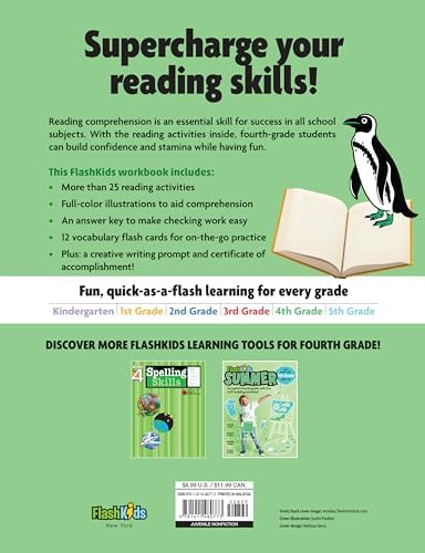 Reading Comprehension: Grade 4 (Flash Skills) by Flash Kids Editors
