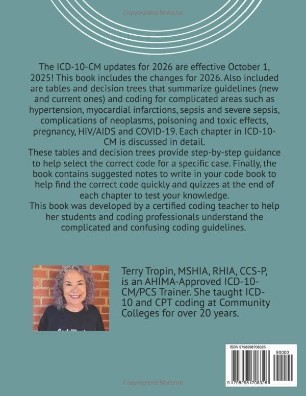 ICD-10-CM Coding Guidelines Made Easy: 2026 (Medical Coding Made Easy) by Terry Tropin