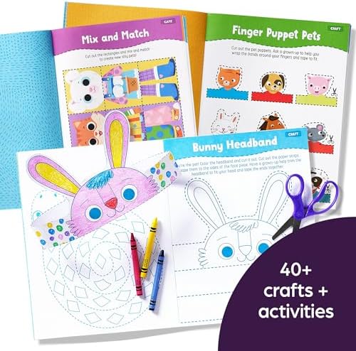 Cut, Paste, and Create Pets: Highlights Activity Book for Kids 3-5 with Scissor Skills Practice, Puzzles, Crafts & Stickers (Highlights Cut, Paste, and Create Activity Books) by Highlights