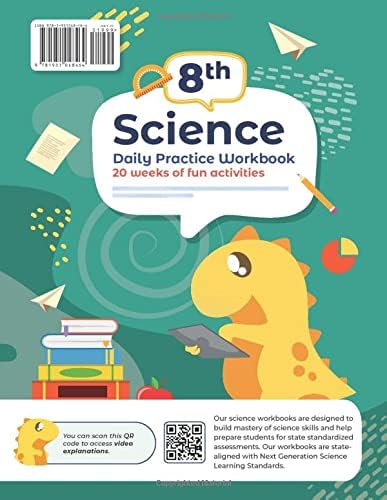 8th Grade Science: Daily Practice Workbook | 20 Weeks of Fun Activities (Physical, Life, Earth and Space Science, Engineering | Video Explanations Included | 200+ Pages Workbook) by ArgoPrep
