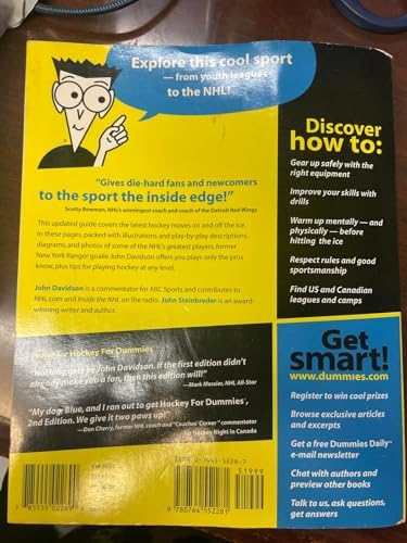 Hockey For Dummies by John Davidson