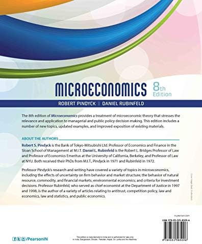 Microeconomics 8th edition by Robert Pindyck