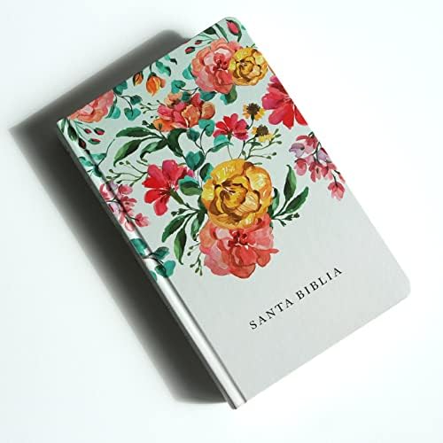 Biblia Reina Valera 1960 tamaño manual, tapa dura, flores rosadas / Spanish Bible RVR 1960 Handy Size, LP, HC, pink flowers (Spanish Edition) by Reina Valera Revisada 1960