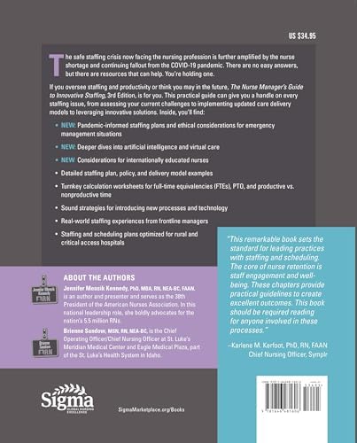 Nurse Manager's Guide to Innovative Staffing, Third Edition by Jennifer Mensik Kennedy