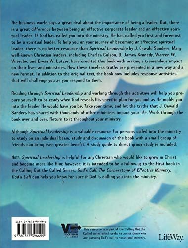 Spiritual Leadership: Responding To God's Call by Oswald J. Sanders