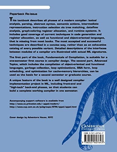 Modern Compiler Implementation in ML (Volume 0) by Andrew W. Appel