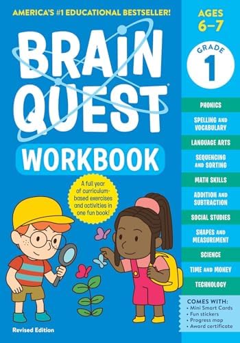 Brain Quest 1-Book & Cards Set. Brain Quest Workbook 1st Grade Revised Edition & Brain Quest 1st Grade Smart Cards Revised 5th Edition by Workman Publishing by Workman Publishing