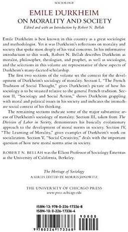 Emile Durkheim on Morality and Society (Heritage of Sociology Series) by Emile Durkheim
