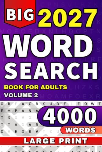 Big Book of Large Print Word Search: Entertaining 4000 Word Puzzle Book for Adults & Seniors (Ultimate Word Search Collection) by TA Publications
