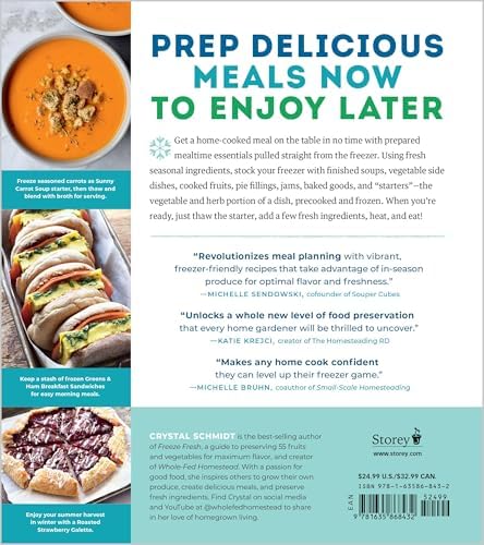 Freeze Fresh Meal Prep: 160 Meal Starters and Make-Ahead Dishes for the Freezer by Crystal Schmidt