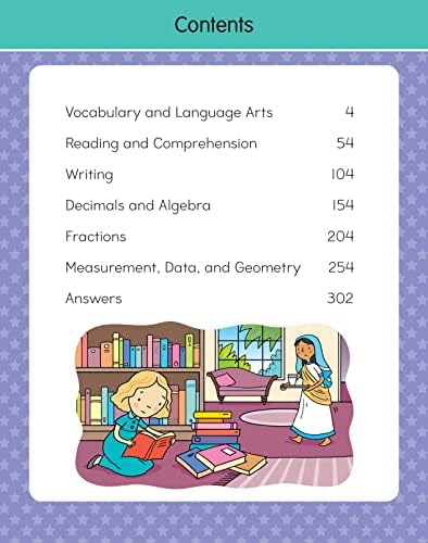 5th Grade BIG Workbook: All Subjects for Kids 10 - 11 includes 220+ Activities Reading Comprehension, Vocabulary and Language Arts, Writing, Math ... Fractions, Geometry, Decimals and More by Gold Stars