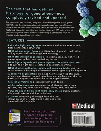 Junqueira's Basic Histology: Text and Atlas, Thirteenth Edition by Anthony Mescher