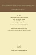 Elektrische Überführung und Strukturuntersuchungen in Salzschmelzen (Fachgruppe Physik, Chemie, Biologie) (German Edition) by Joachim Richter