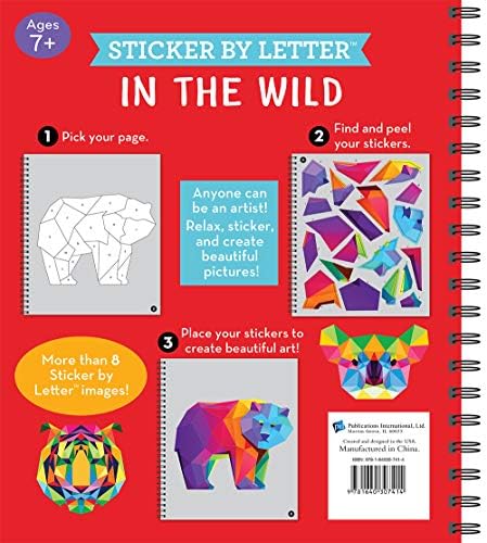 Brain Games - Sticker by Letter: In the Wild (Sticker Puzzles - Kids Activity Book) by Publications International Ltd.