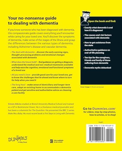Dementia For Dummies, UK Edition by Simon Atkins